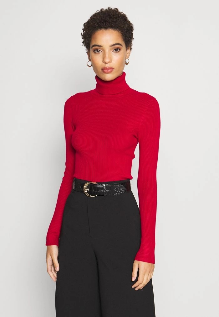 Pulls De Golf ANNA FIELD Anna Field Turtle Neck Rouge Femme | ITU-5955909